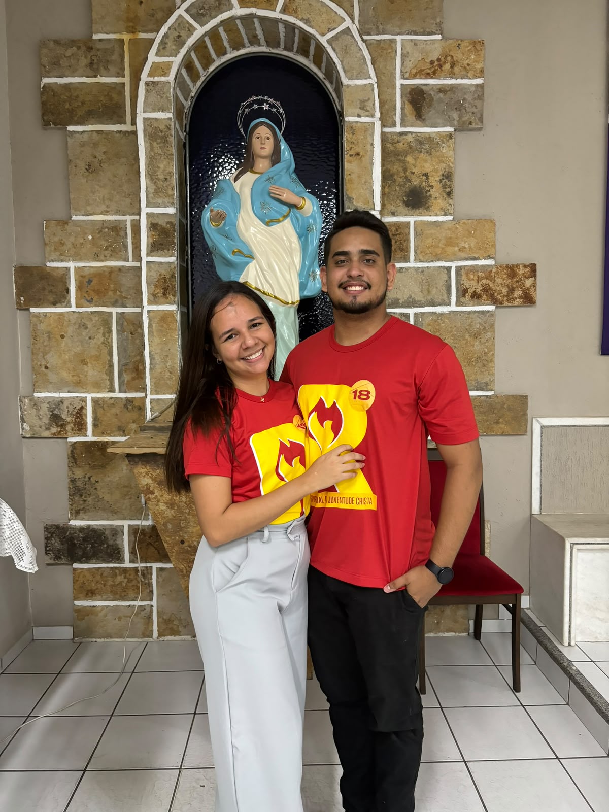 João e Ana em encontro da REJUC