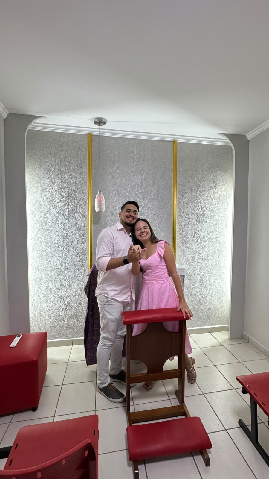 Foto íntima do casal